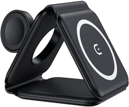 Carregador portátil sem fio dobrável 3 em 1 (compatível com iPhones MagSafes) - Rede Canan