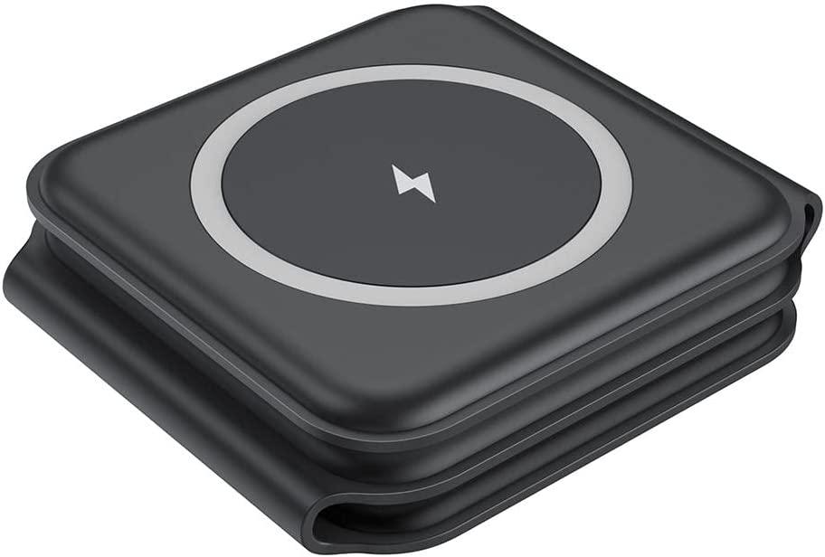 Carregador portátil sem fio dobrável 3 em 1 (compatível com iPhones MagSafes) - Rede Canan