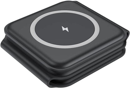 Carregador portátil sem fio dobrável 3 em 1 (compatível com iPhones MagSafes) - Rede Canan