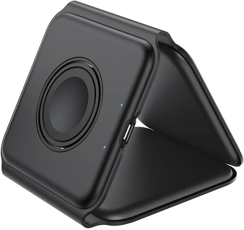 Carregador portátil sem fio dobrável 3 em 1 (compatível com iPhones MagSafes) - Rede Canan