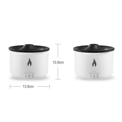 Aromatizador, umidificador e luminária simuladora de vulcão com entrada USB Rede Canan