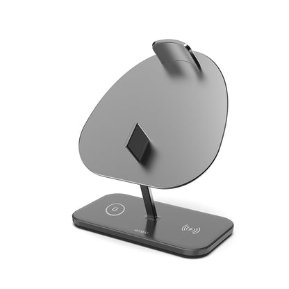 Suporte para fone de ouvido headset com carregador sem fio e por indução 2 em 1 Rede Canan