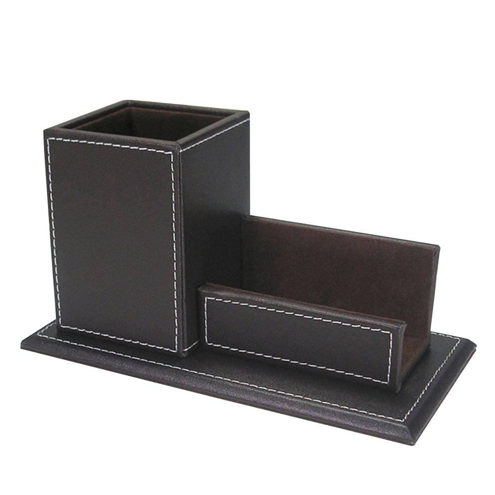 Organizador com porta-cartões e porta-lápis e caneta para escritório Rede Canan