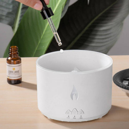 Aromatizador, umidificador e luminária simuladora de vulcão com entrada USB Rede Canan