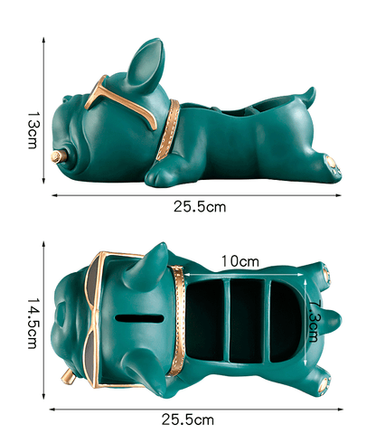 Porta-objetos cachorro buldogue 10 Rede Canan