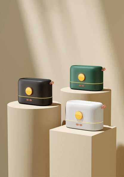 Aromatizador, umidificador e luminária simuladora de chama com entrada USB (modelo 2) Rede Canan
