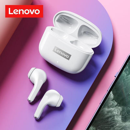 Fone de ouvido sem fio TWS via bluetooth Lenovo LP40 Pro + bolsa de proteção e kit de limpeza - Rede Canan