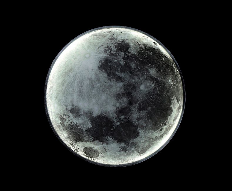Luminária sofisticada de parede lua Rede Canan