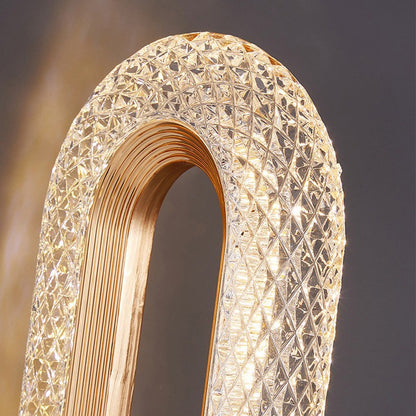 Luminária de mesa sofisticada oval Rede Canan
