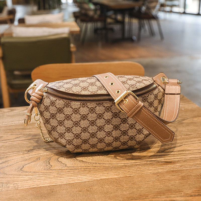 Bolsa feminina pochete transversal coleção luxo (modelo 2) Rede Canan
