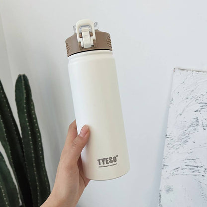 Garrafa térmica inox à prova de vazamento 530ml/750ml Rede Canan