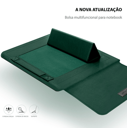 Mouse pad / pasta com suporte para notebook + estojo para mouse e estojo para carregador - Rede Canan