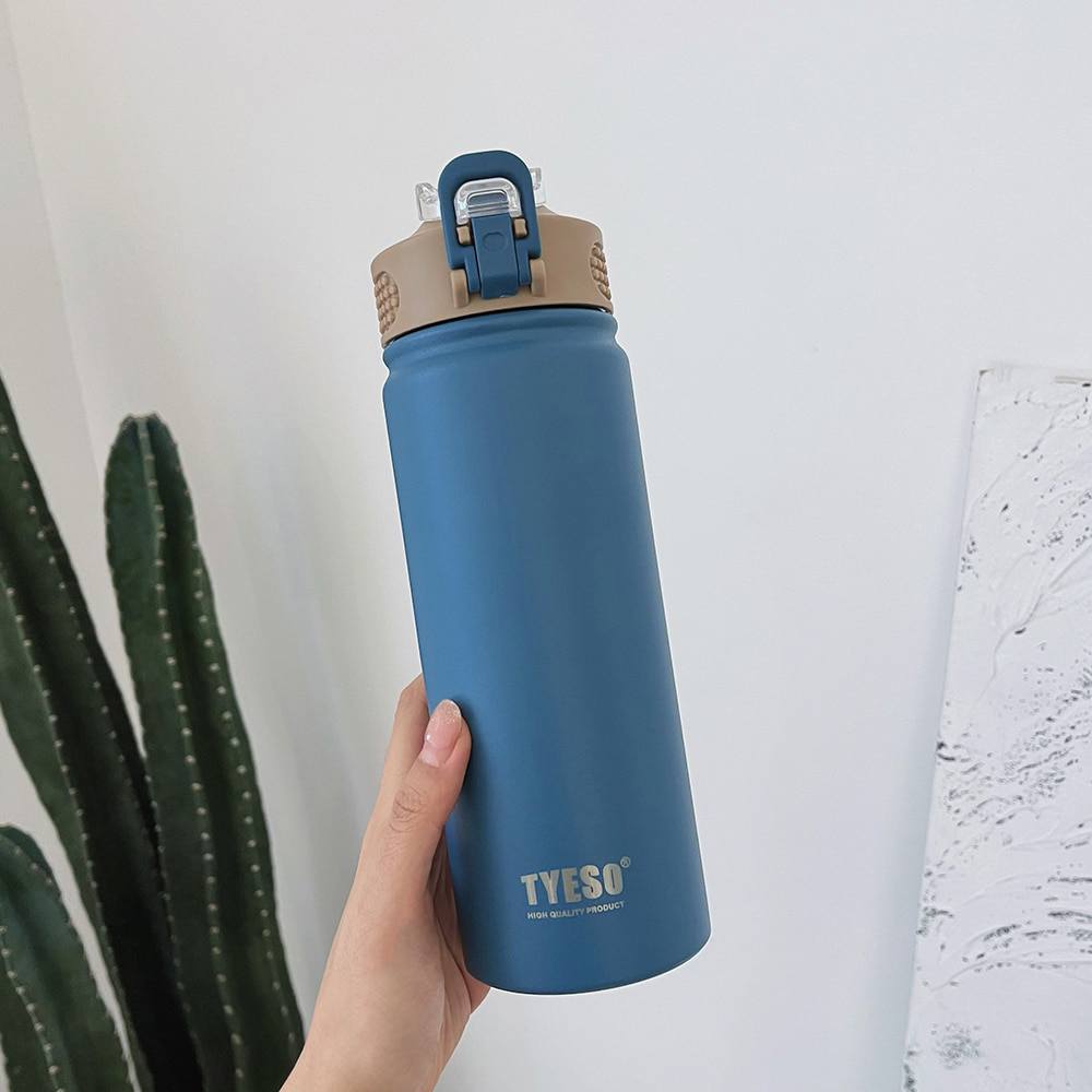 Garrafa térmica inox à prova de vazamento 530ml/750ml Rede Canan