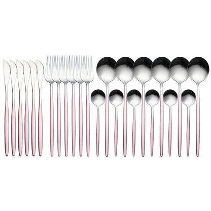 Conjunto de 24 peças de talheres inox - Rede Canan