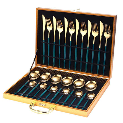 Conjunto de 24 peças de talheres inox - Rede Canan