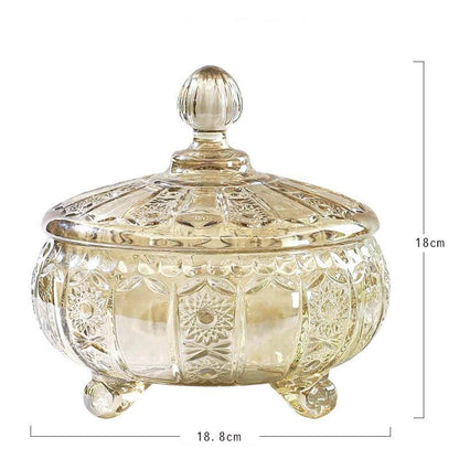 Pote de vidro para itens diversos (modelo 2) Rede Canan