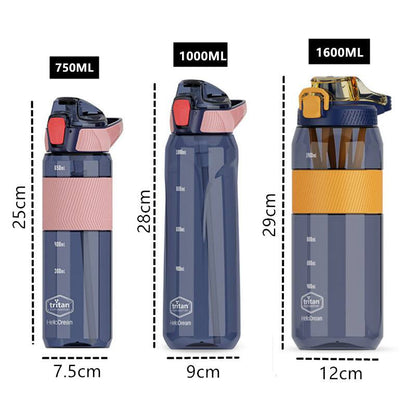 Garrafa de água à prova de vazamento 750ml/1000ml/1600ml Rede Canan