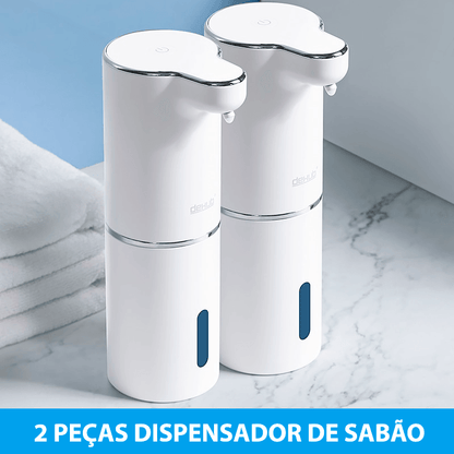 Dispenser de espuma de sabão automático com sensor infravermelho e carregamento USB - Rede Canan