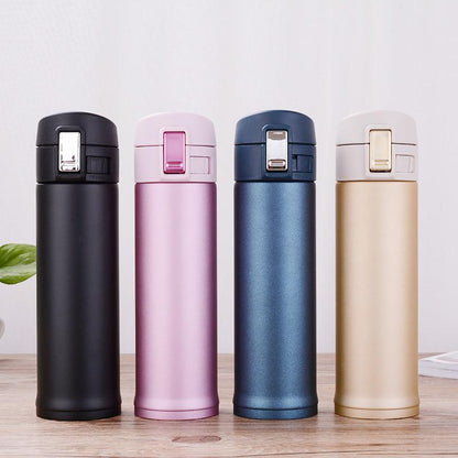 Garrafa térmica inox à prova de vazamento 500ml Rede Canan
