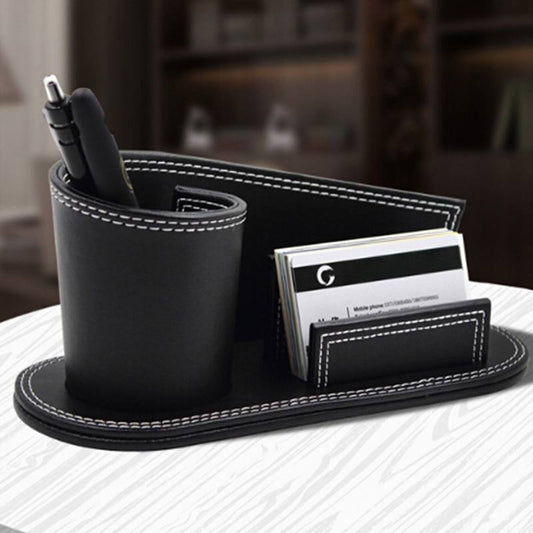Organizador com porta-cartões e porta-lápis e caneta para escritório (modelo 2) Rede Canan