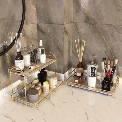 Bandeja organizadora para maquiagem/cosméticos/perfumes 1 ou 2 camadas - Rede Canan