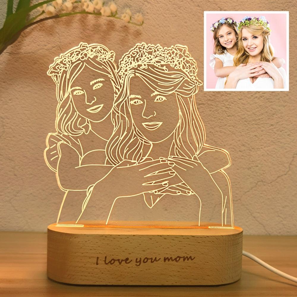 Luminária de LED 3D personalizada em acrílico - Rede Canan
