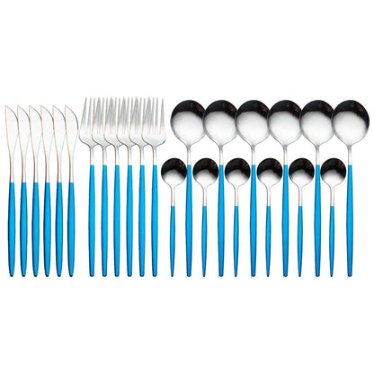 Conjunto de 24 peças de talheres inox - Rede Canan