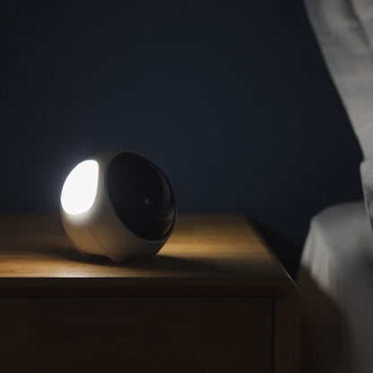 Relógio/despertador digital de mesa com luminária e expressão interativa pixel Rede Canan