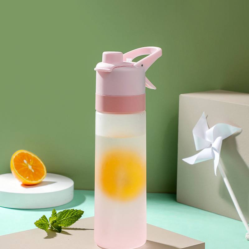 Garrafa de água squeeze (com spray/espirrador de água) à prova de vazamento 650ml Rede Canan