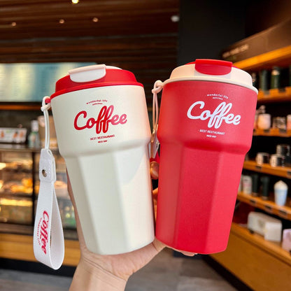 Copo térmico inox à prova de vazamento 420ml/620ml Rede Canan