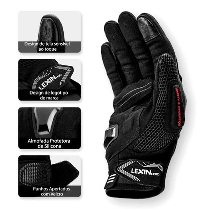 Luvas de proteção térmica com tecnologia touch screen para motociclistas - Rede Canan
