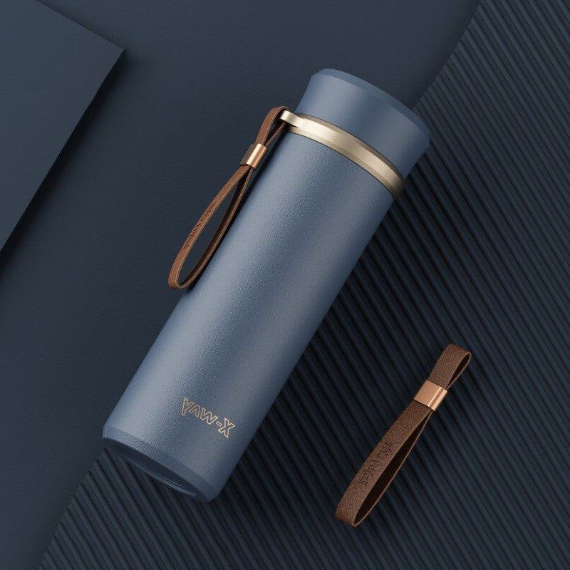 Garrafa térmica inox à prova de vazamento 450ml Rede Canan