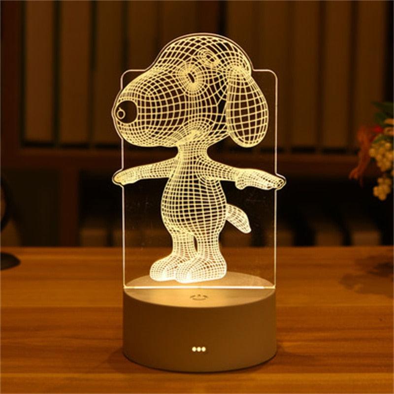 Luminária de LED 3D em acrílico - Rede Canan