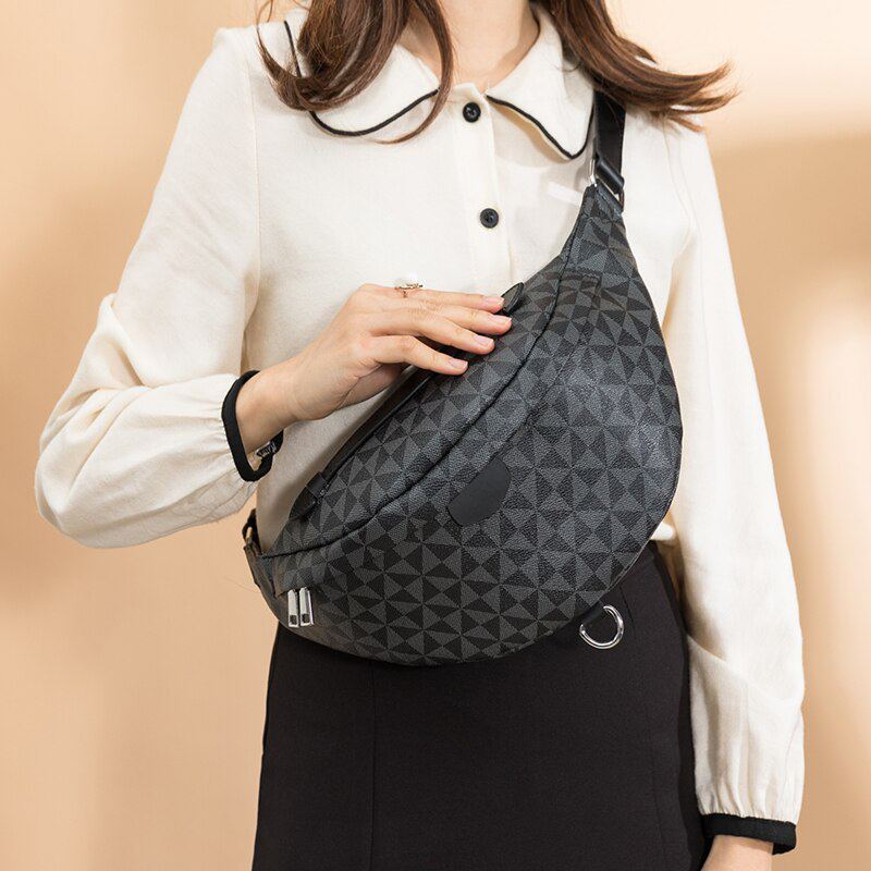 Bolsa feminina pochete transversal coleção luxo (modelo 3) Rede Canan
