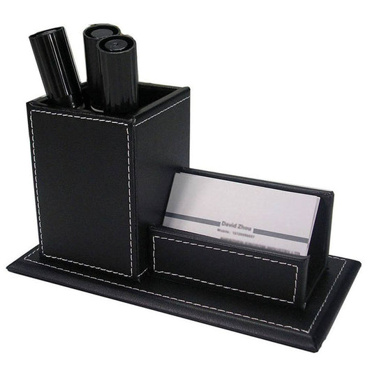 Organizador com porta-cartões e porta-lápis e caneta para escritório Rede Canan