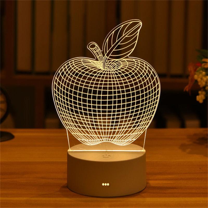Luminária de LED 3D em acrílico - Rede Canan