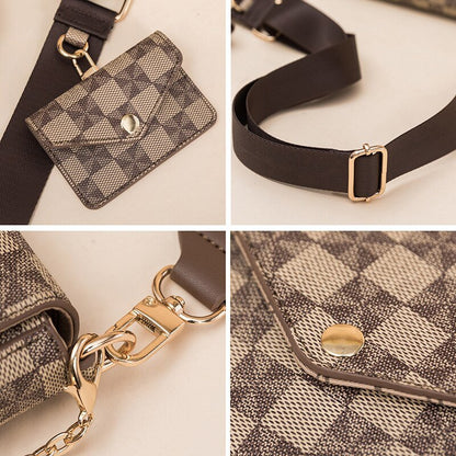 Bolsa feminina com porta-cartões coleção luxo Rede Canan