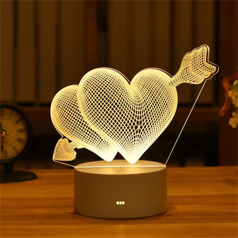 Luminária de LED 3D em acrílico - Rede Canan