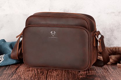 Nécessaire/bolsa de couro masculina - Rede Canan