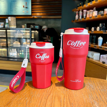 Copo térmico inox à prova de vazamento 420ml/620ml Rede Canan