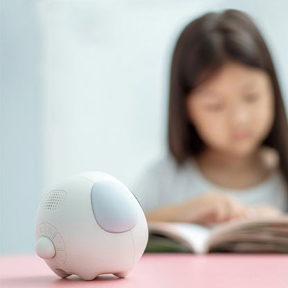 Relógio/despertador digital de mesa com luminária e expressão interativa pixel Rede Canan