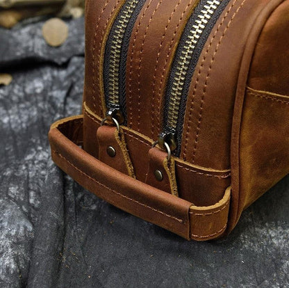 Nécessaire/estojo de couro masculina - Rede Canan