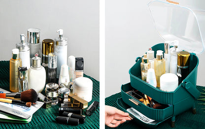 Caixa/maleta organizadora para maquiagem/cosméticos/perfumes Rede Canan