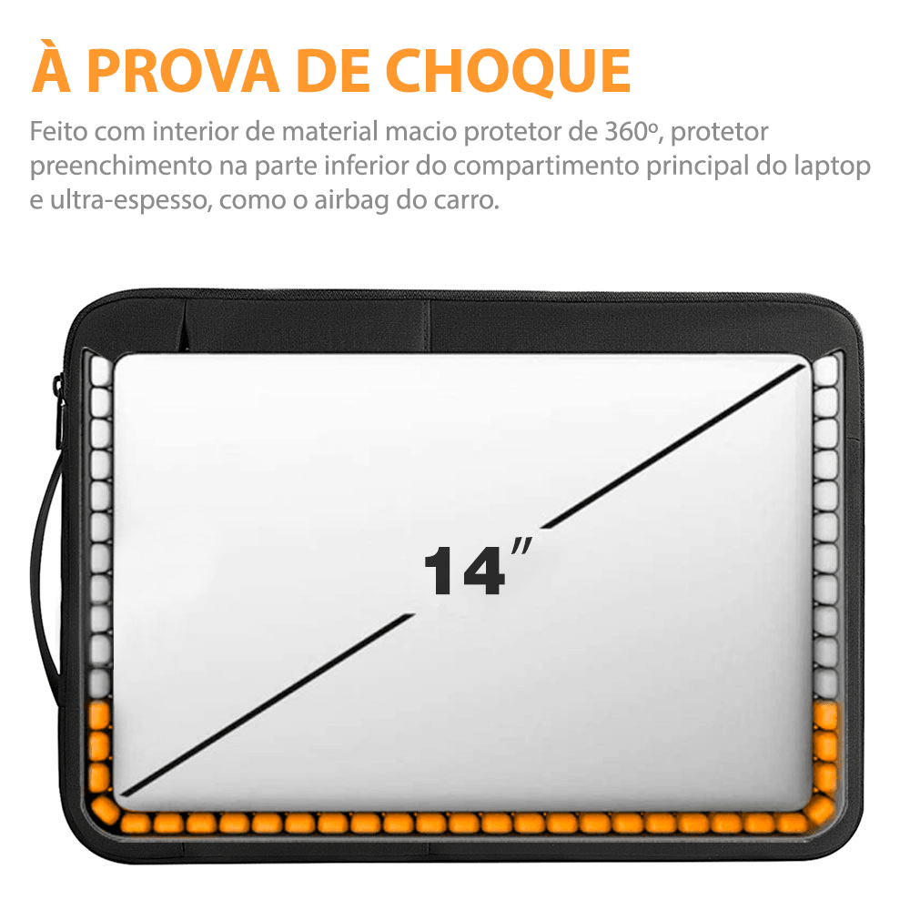 Pasta WIWU à prova d’água para notebook 13/14/15,6/16 polegadas - Rede Canan