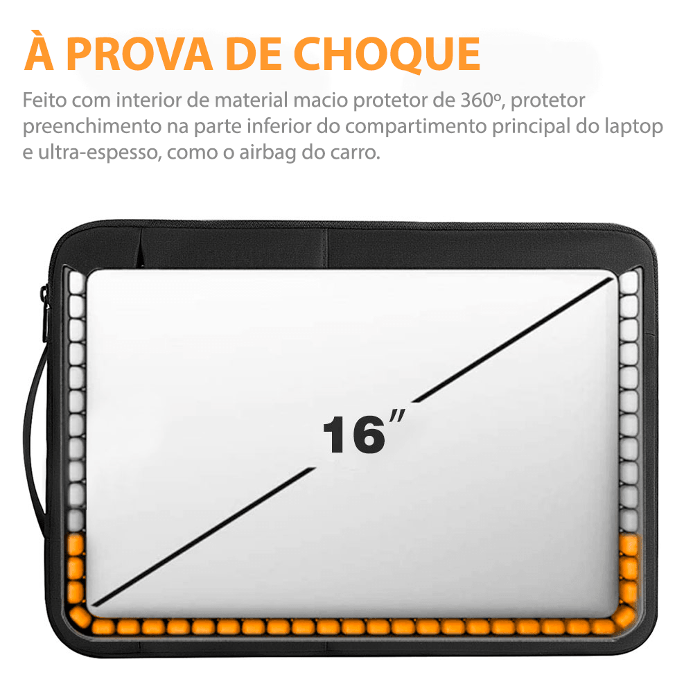 Pasta WIWU à prova d’água para notebook 13/14/15,6/16 polegadas - Rede Canan