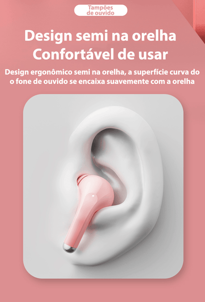 Fone de ouvido sem fio TWS via bluetooth Lenovo LP40 Pro + bolsa de proteção e kit de limpeza - Rede Canan