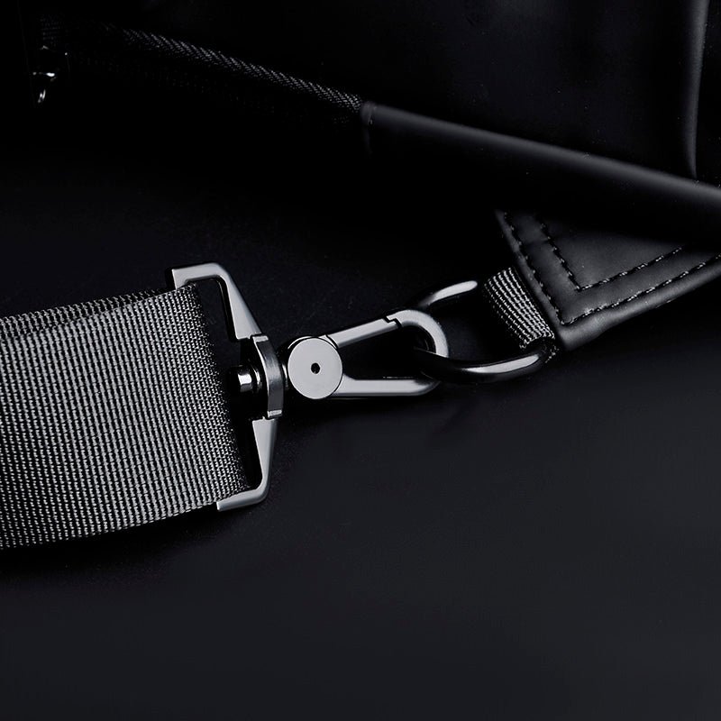 Mochila impermeável com entrada USB para carregamento de bateria de telefone celular e bloqueio/trava antifurto Rede Canan