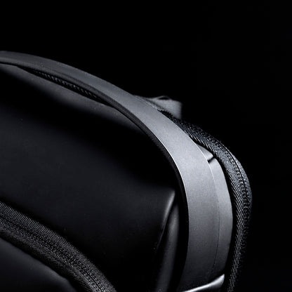 Mochila impermeável com entrada USB para carregamento de bateria de telefone celular e bloqueio/trava antifurto Rede Canan