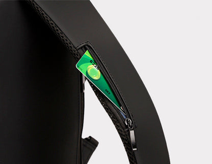 Mochila impermeável com entrada USB para carregamento de bateria de telefone celular e bloqueio/trava antifurto Rede Canan