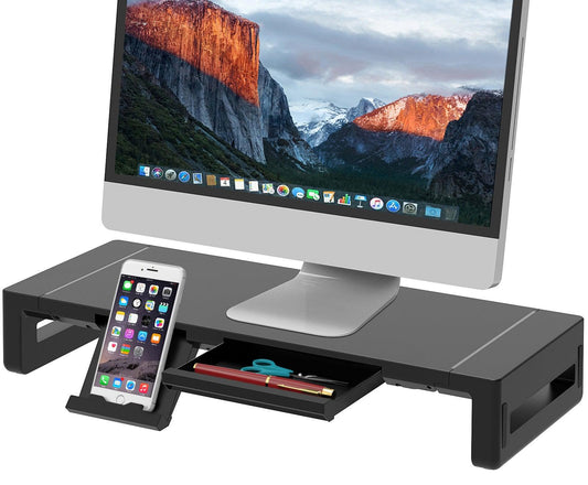 Mesa suporte para monitor com LED e 4 entradas USB - Rede Canan